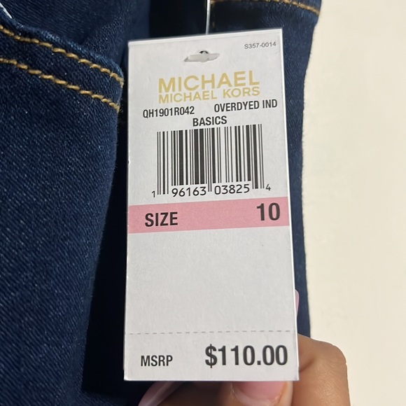NWT Michael Kors Indigo Blue Jeans Size 10 - Picture 9 of 9